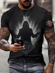 Men's Prince Of Darkness Forever Rip Legend  Memorial Short Sleeve Tee vetvanguards