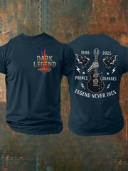 Men's Prince Of Darkness Forever Rip Legend  Memorial Short Sleeve Tee vetvanguards