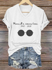 Women's Mama I'm Coming Home Rock Legend Memorial Tee vetvanguards