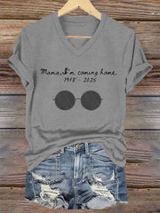 Women's Mama I'm Coming Home Rock Legend Memorial Tee vetvanguards