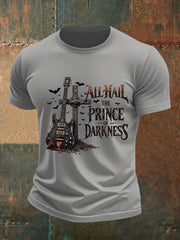 Men's All Hail Prince Of Darkness R.I.P Rock Legend  Memorial Tee vetvanguards