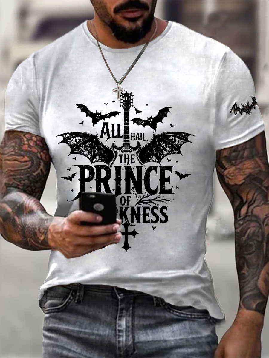 Men's Prince of Darkness Printed Casual T-Shirt vetvanguards