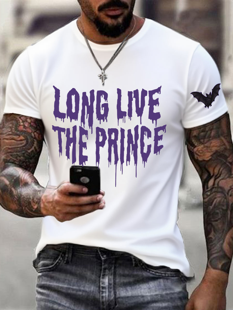 Men's Prince Of Darkness Forever Rip Legend  Memorial Short Sleeve Tee vetvanguards