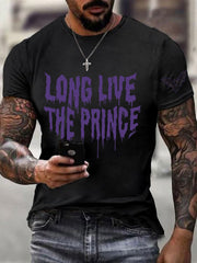 Men's Prince Of Darkness Forever Rip Legend  Memorial Short Sleeve Tee vetvanguards