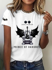 Women's Prince of Darkness Printed Casual T-shirt vetvanguards