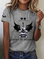 Women's Prince of Darkness Printed Casual T-shirt vetvanguards