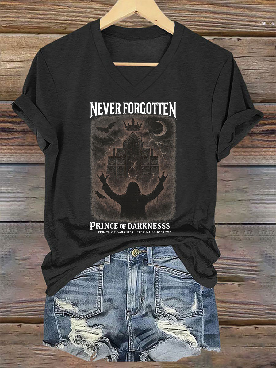 Women's Prince of Darkness Printed Casual T-shirt vetvanguards