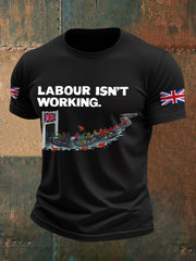 Men's UK Flag Immigration Printed T-shirt vetvanguards