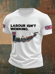 Men's UK Flag Immigration Printed T-shirt vetvanguards