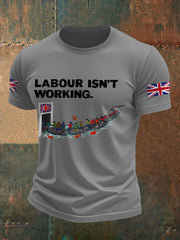Men's UK Flag Immigration Printed T-shirt vetvanguards