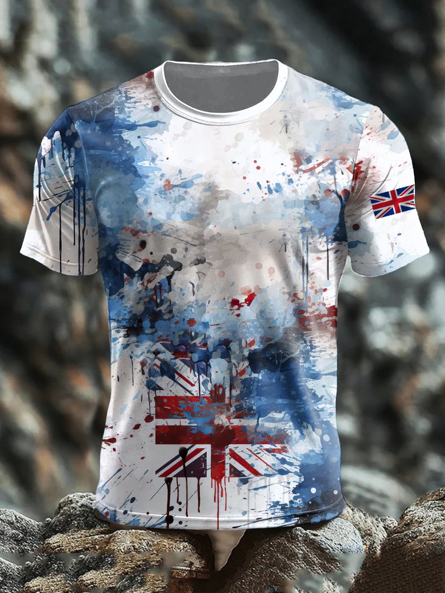 Men's British short sleeves t-shirt vetvanguards
