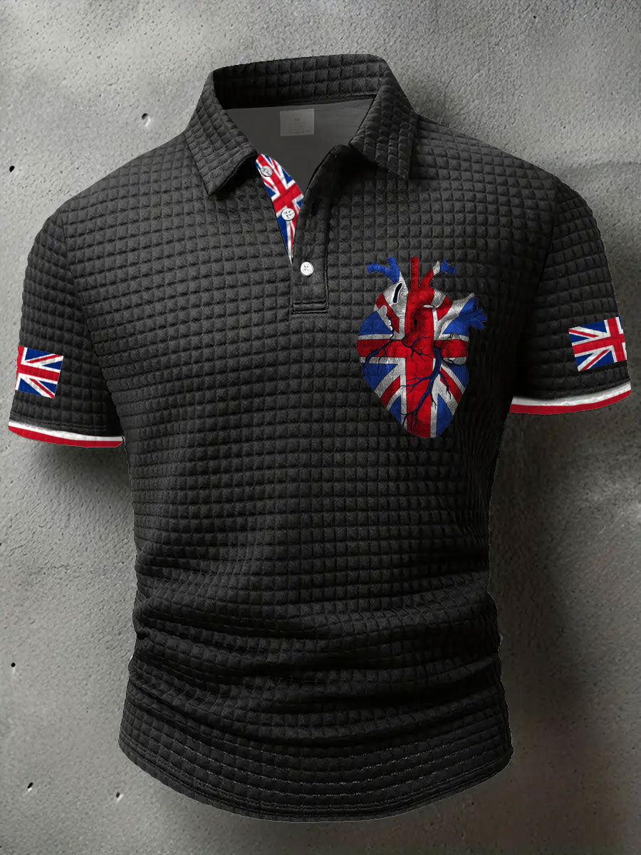 Men's UK Flag Printed Casual Tops vetvanguards