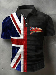 Men's UK Flag Printed Casual Tops vetvanguards