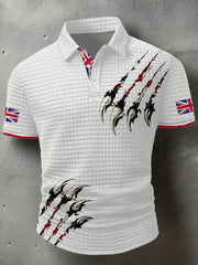 Men's UK Flag Printed Casual Tops vetvanguards