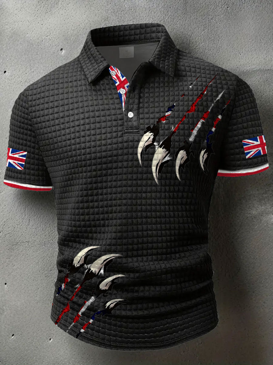 Men's UK Flag Printed Casual Tops vetvanguards