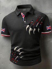 Men's UK Flag Printed Casual Tops vetvanguards