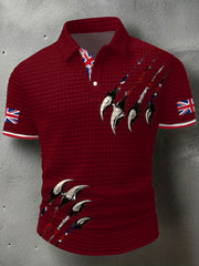 Men's UK Flag Printed Casual Tops vetvanguards