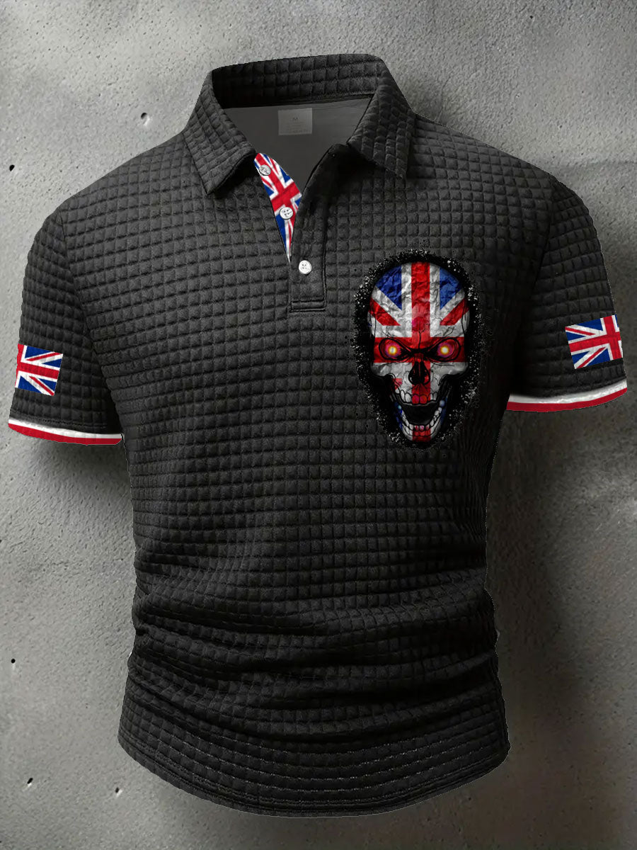 Men's UK Flag Printed Casual Tops vetvanguards