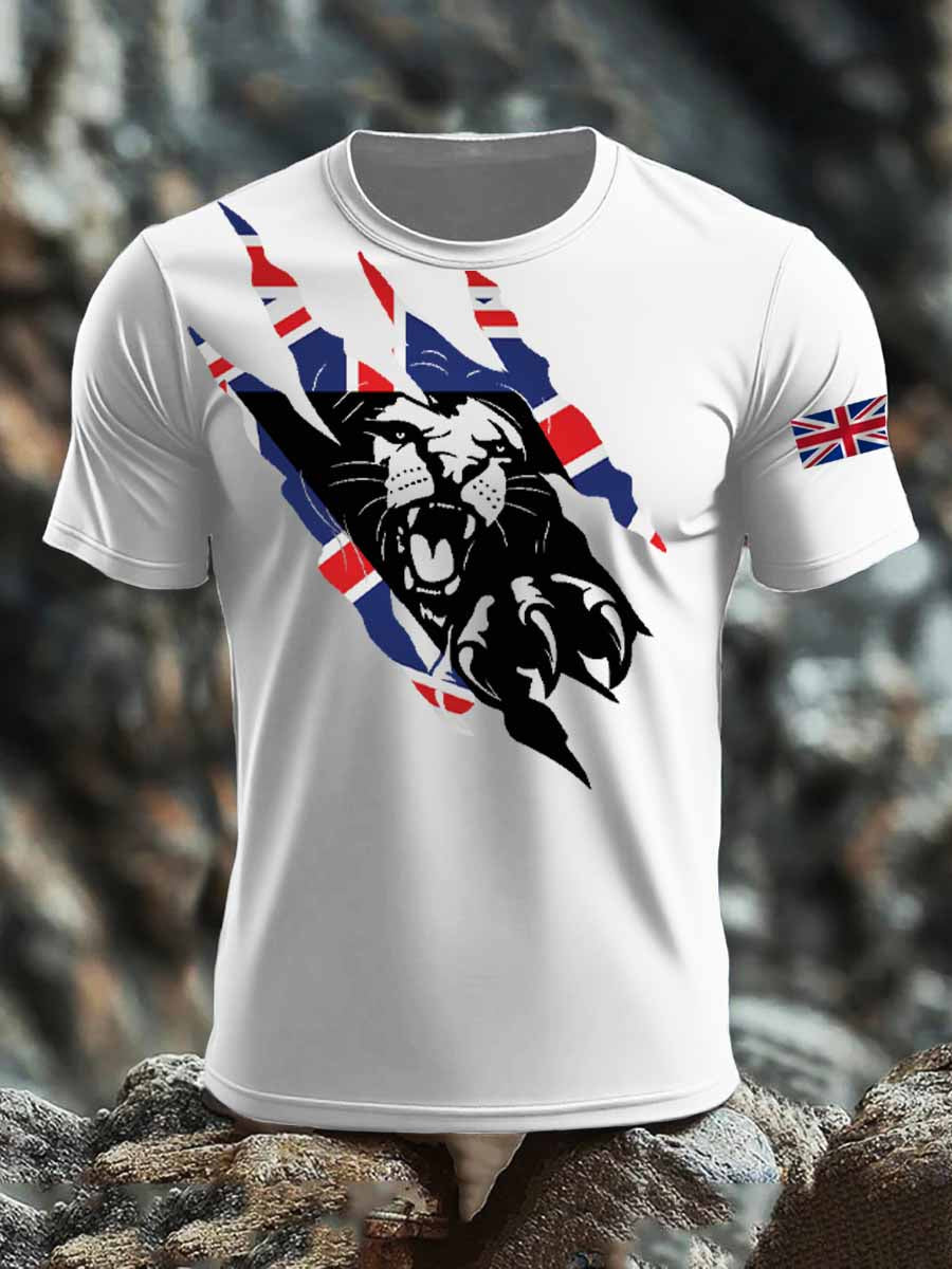 Men's British short sleeves t-shirt vetvanguards