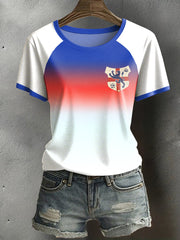Women's UK England Soccer Champion Printed T-Shirt vetvanguards