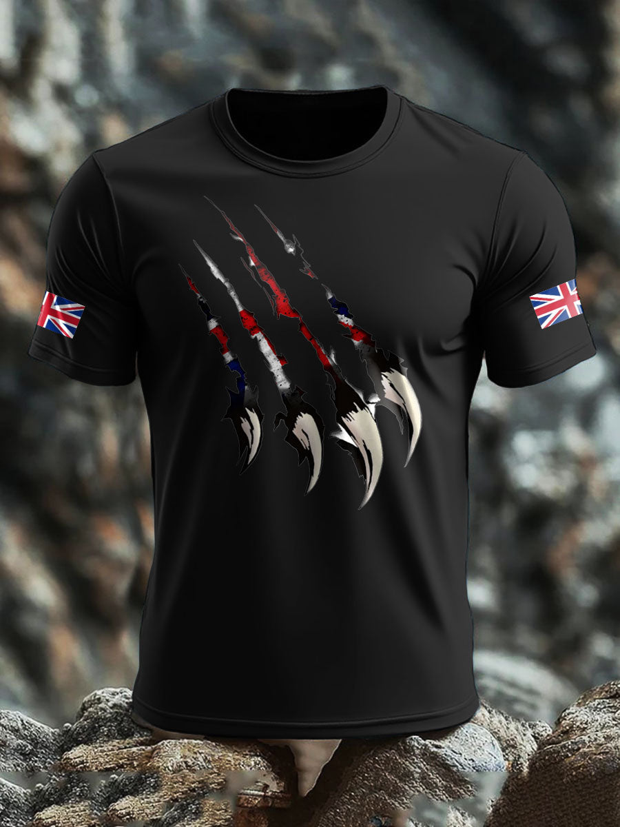 Men's UK Flag Printed T-shirt vetvanguards