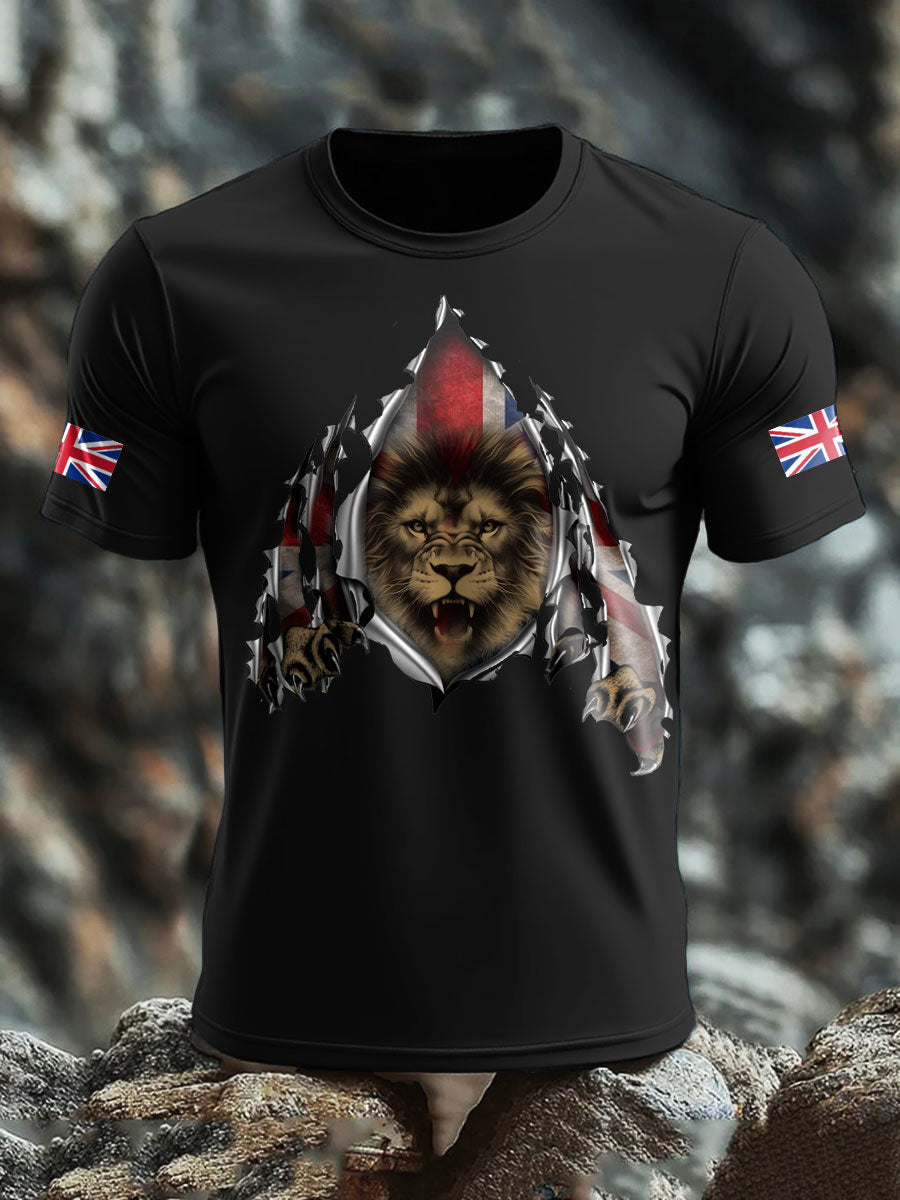 Men's UK Flag Printed T-shirt vetvanguards