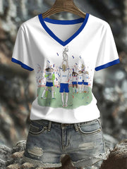 Women's UK England Football Lover Champion Printed T-shirt vetvanguards