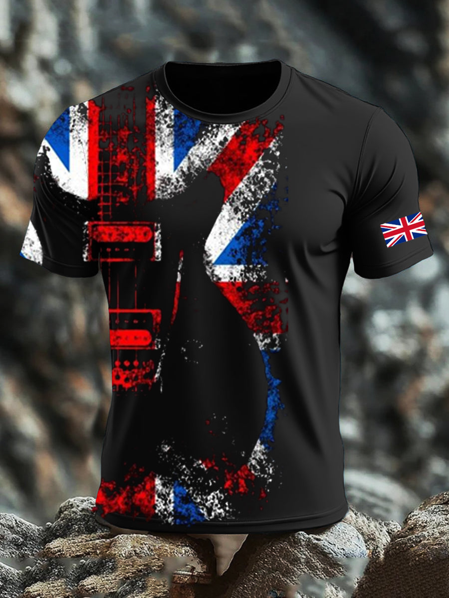 Men's UK Flag Printed T-shirt vetvanguards