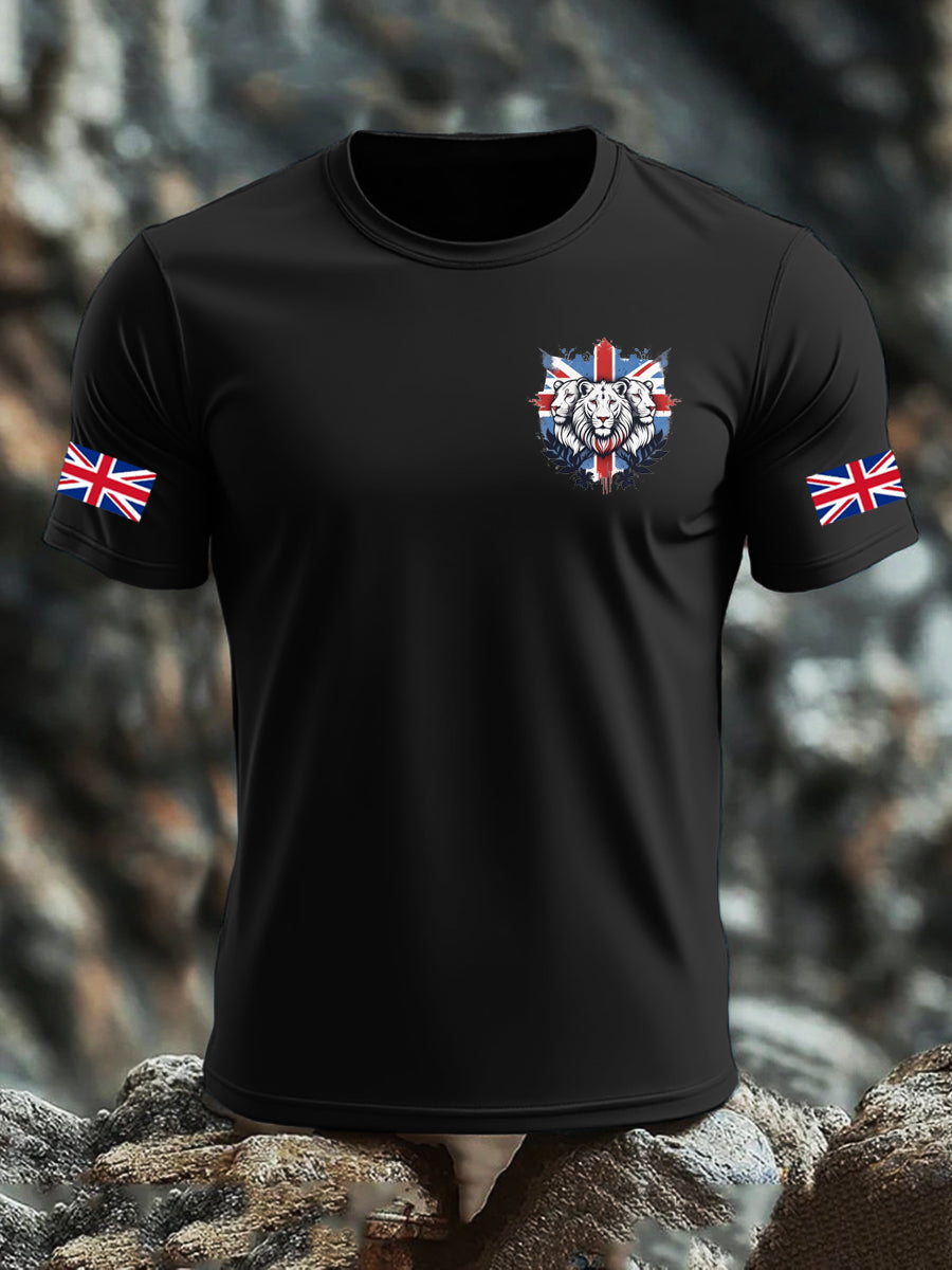 Men's UK Flag Printed T-shirt vetvanguards