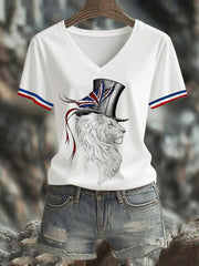 Women's Union Jack Lion Short Sleeve T-Shirt vetvanguards