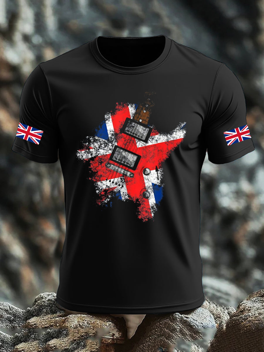 Men's UK Flag Printed T-shirt vetvanguards