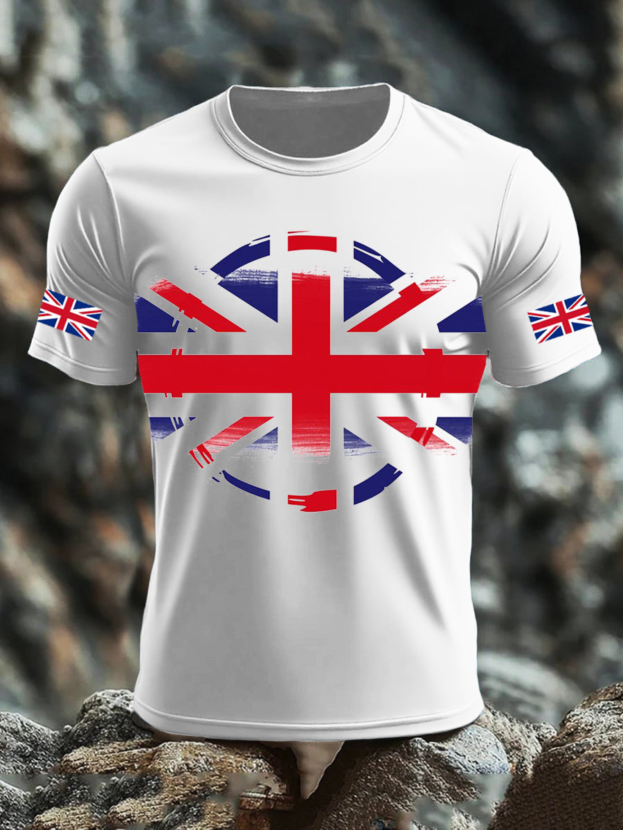 Men's UK Flag Printed T-shirt vetvanguards
