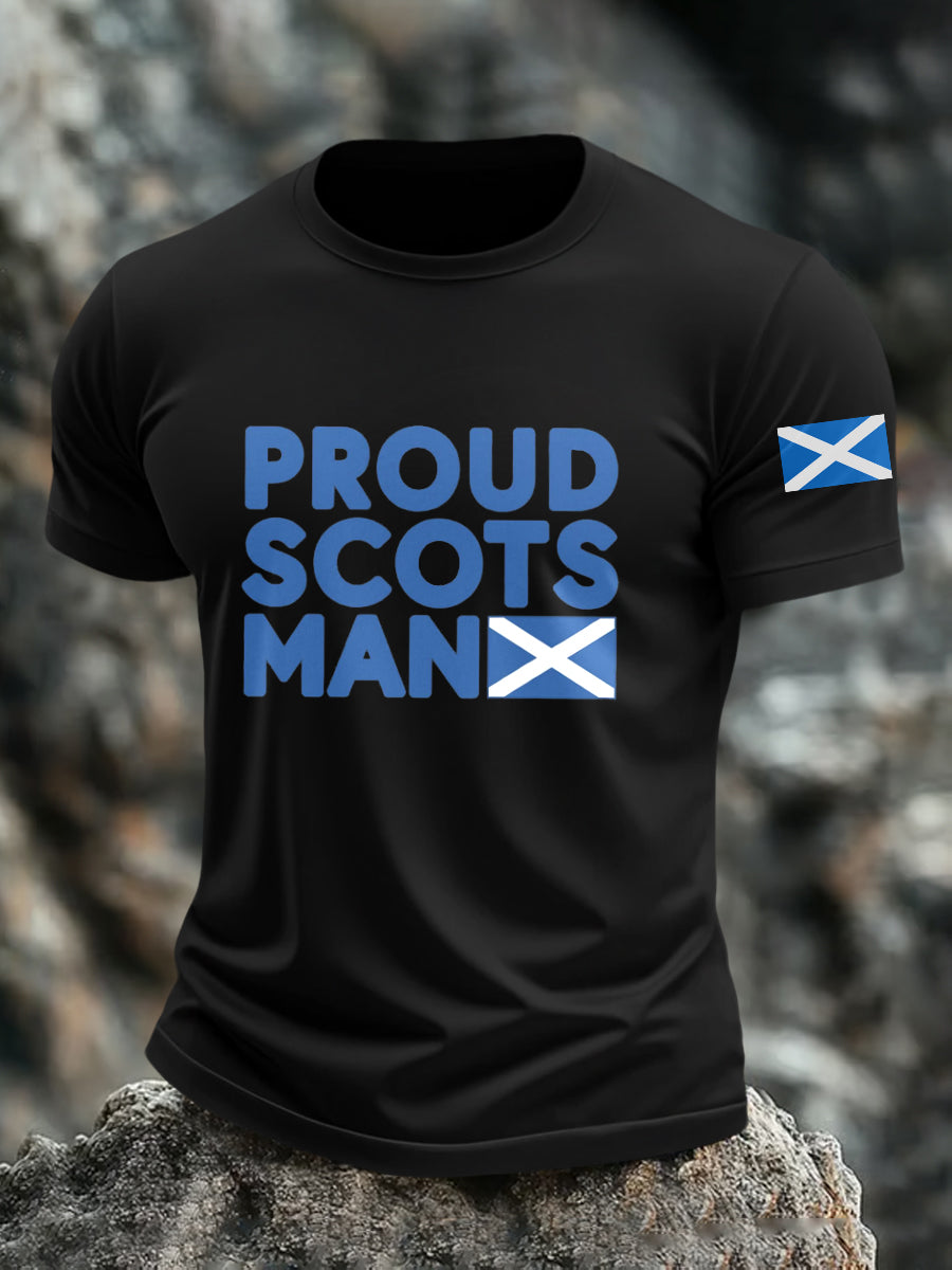 Men's Proud Scots Man Print Casual Shirt vetvanguards