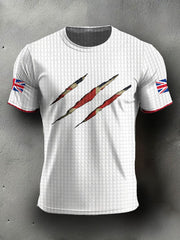 Men's UK Flag Printed Casual Tops vetvanguards
