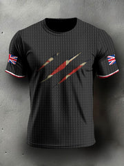 Men's UK Flag Printed Casual Tops vetvanguards