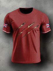 Men's UK Flag Printed Casual Tops vetvanguards