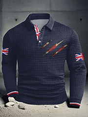 Men's UK Flag Printed Casual Tops vetvanguards
