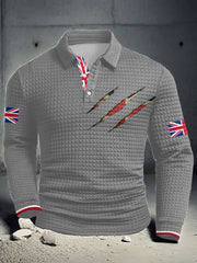 Men's UK Flag Printed Casual Tops vetvanguards