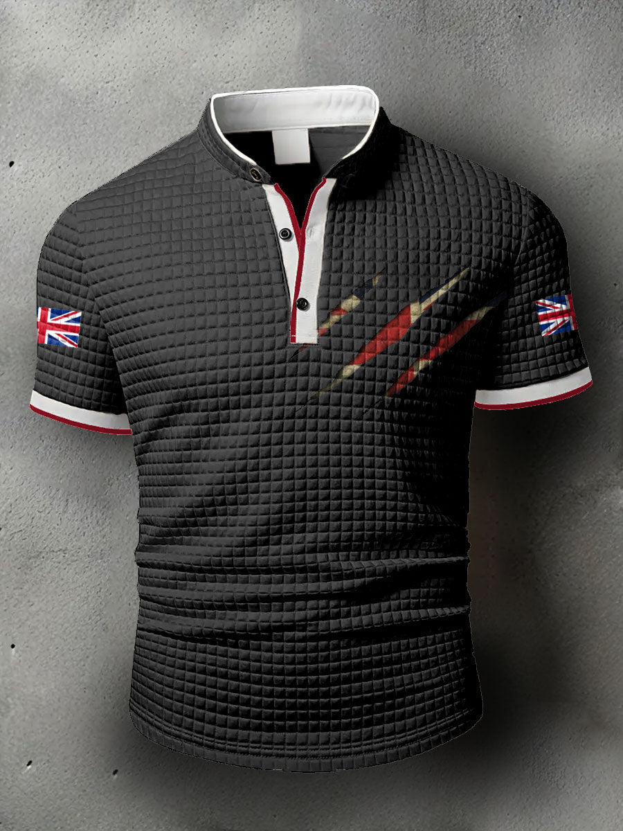 Men's UK Flag Printed Casual Tops vetvanguards