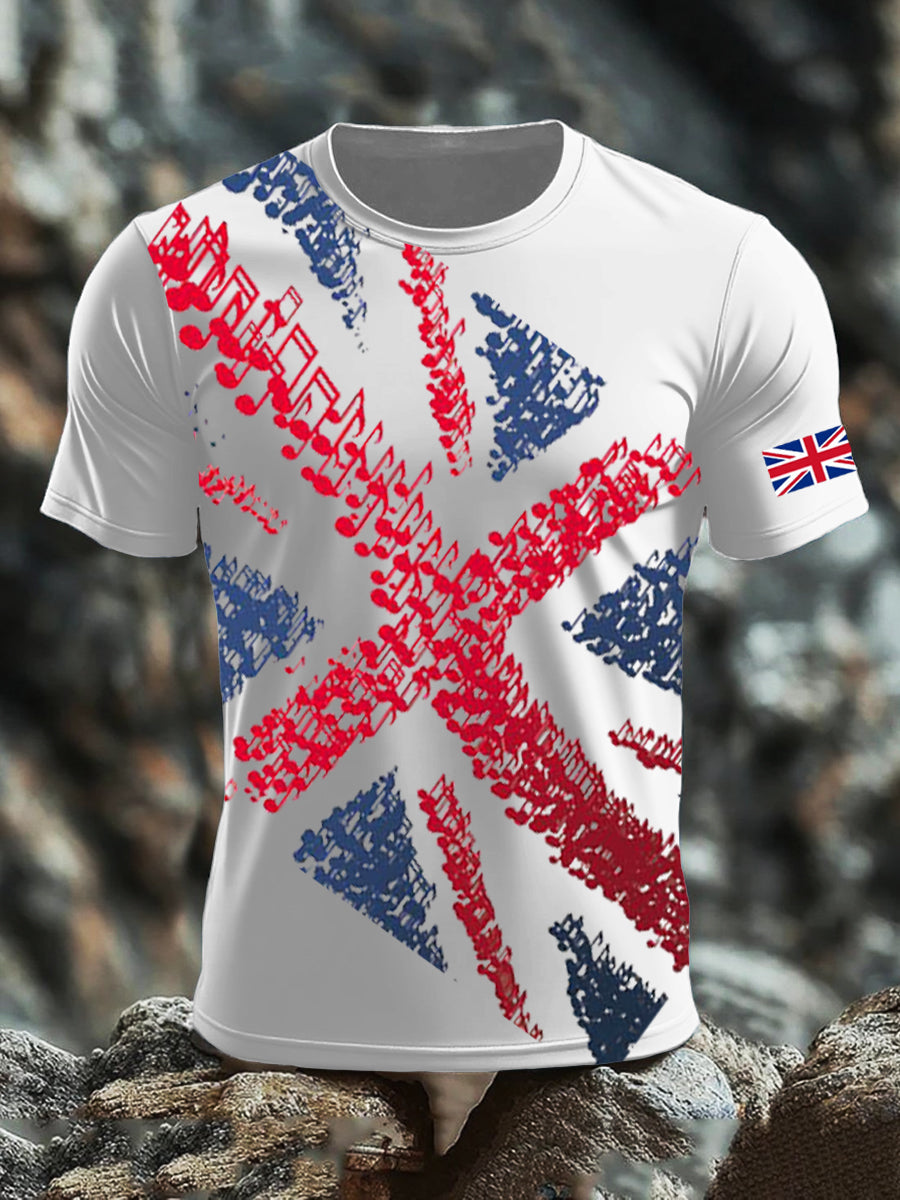 Men's UK Flag Printed T-shirt vetvanguards