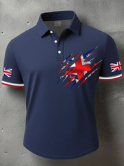 Men's UK Flag Art Printed Casual Tops vetvanguards