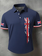 Men's UK Flag Art Printed Casual Tops vetvanguards