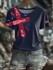 Women's British short-sleeved T-shirt vetvanguards