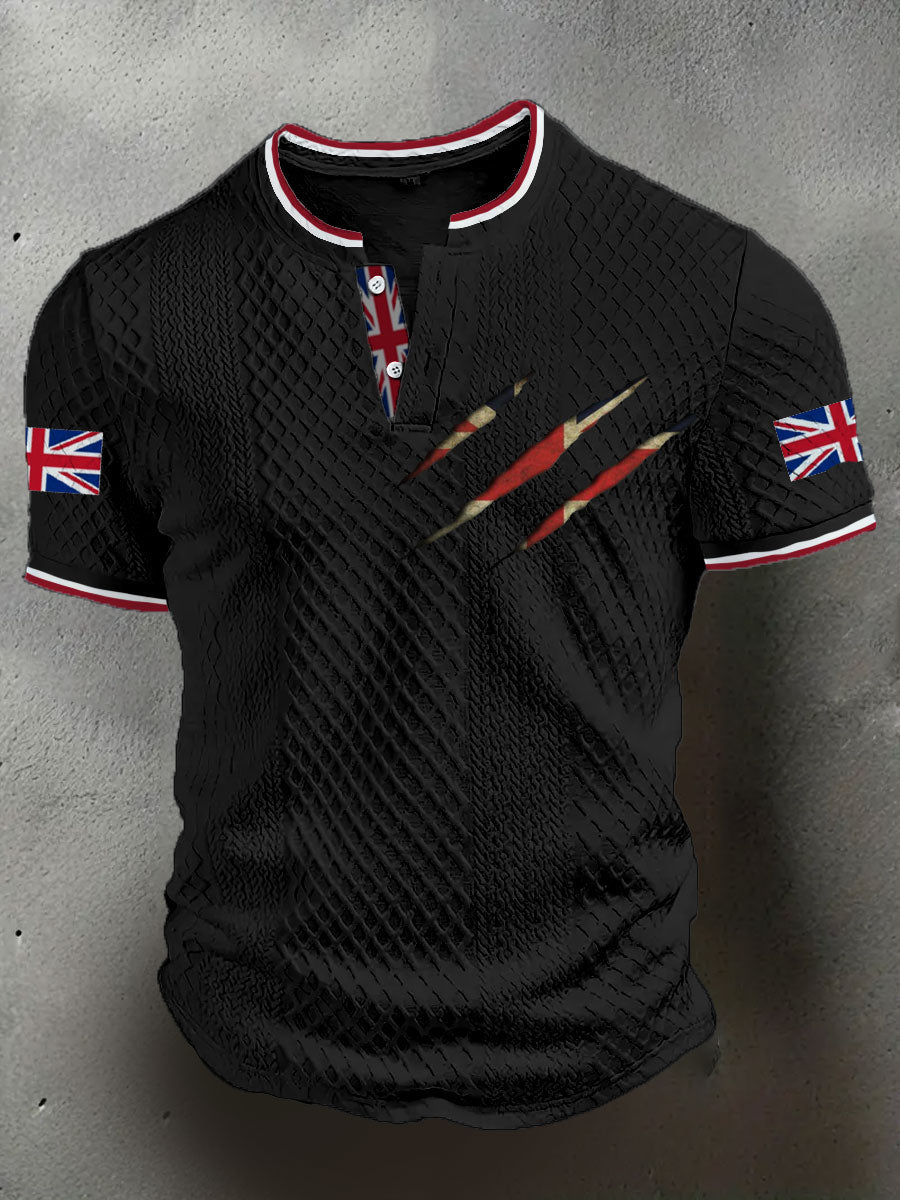 Men's UK Flag Casual Tops vetvanguards