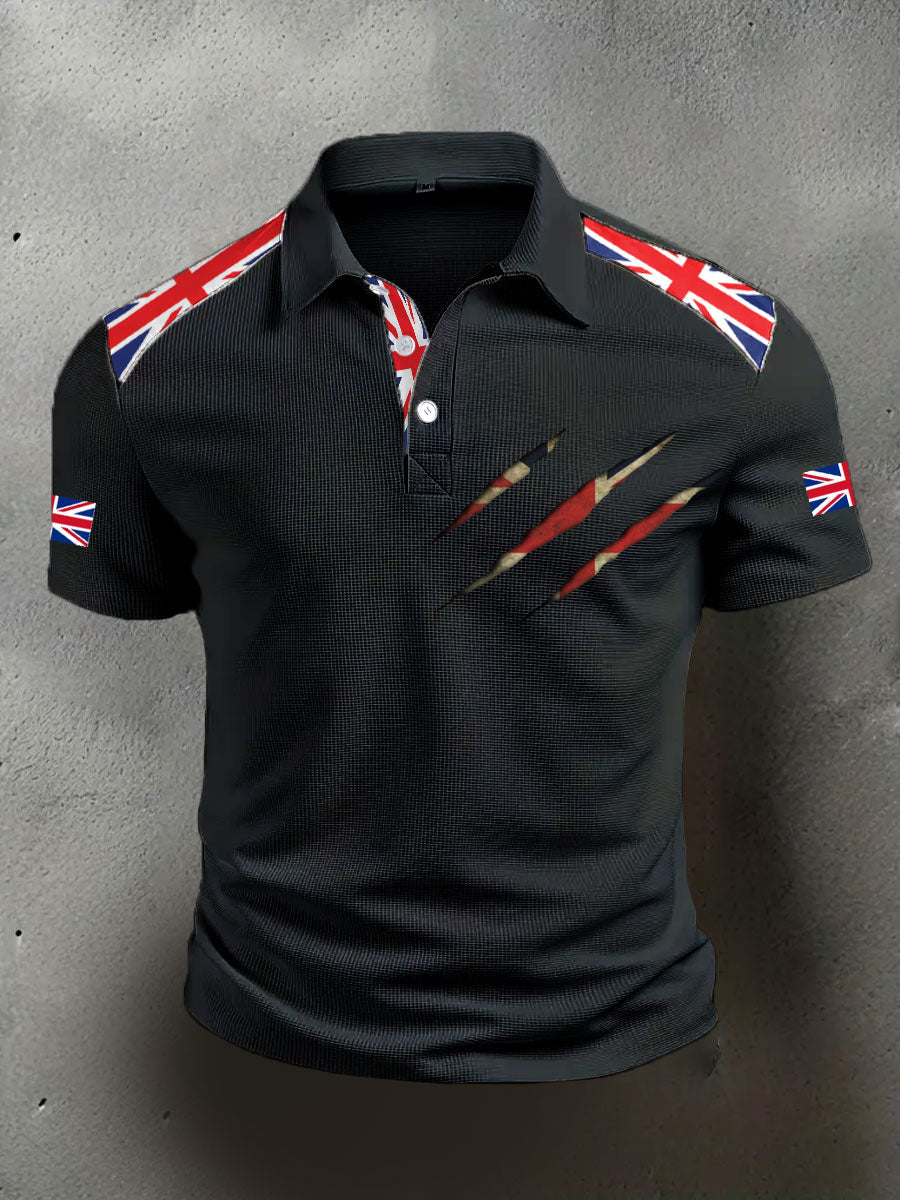 Men's UK Flag Casual Tops vetvanguards