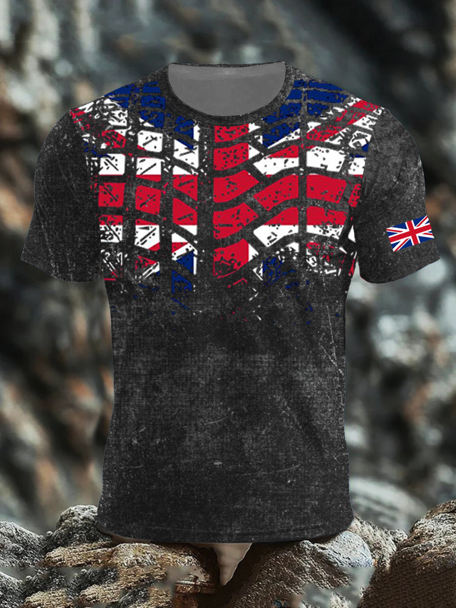 Men's UK Flag Printed T-shirt vetvanguards