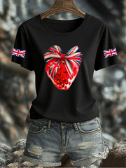 Women's UK Flag Printed T-shirt vetvanguards