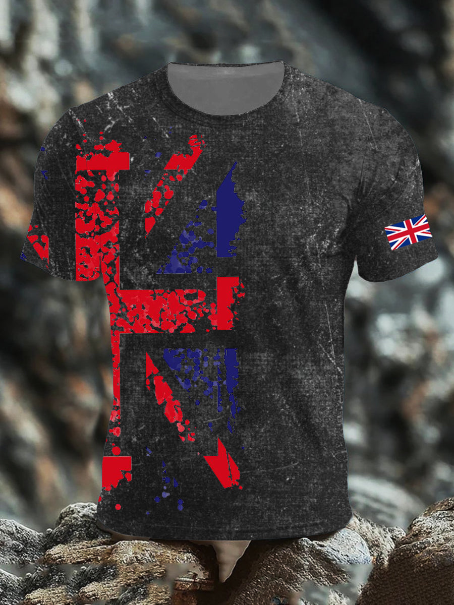 Men's UK Flag Printed T-shirt vetvanguards