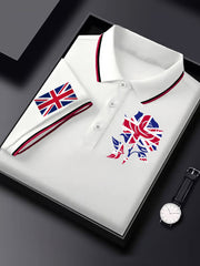 Men's Vintage England Flag Lion Casual Shirt vetvanguards