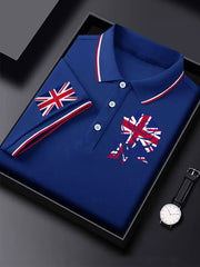 Men's Vintage England Flag Lion Casual Shirt vetvanguards
